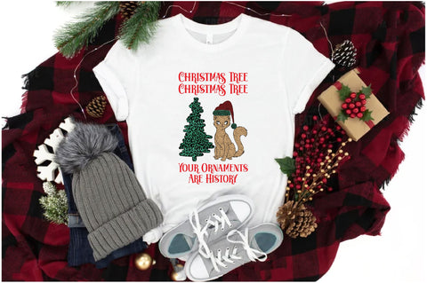 Cat with Christmas Tree Sublimation Sublimation Jagonath Roy 