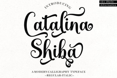 Catalina Shiba Font Suza Studio 