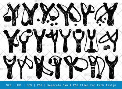 Catapult Slingshot SVG, Slingshot Silhouette, Hand Catapult Svg, Hand Slingshot Svg, Target Svg, Slingshot Bundle SVG ETC Craft 