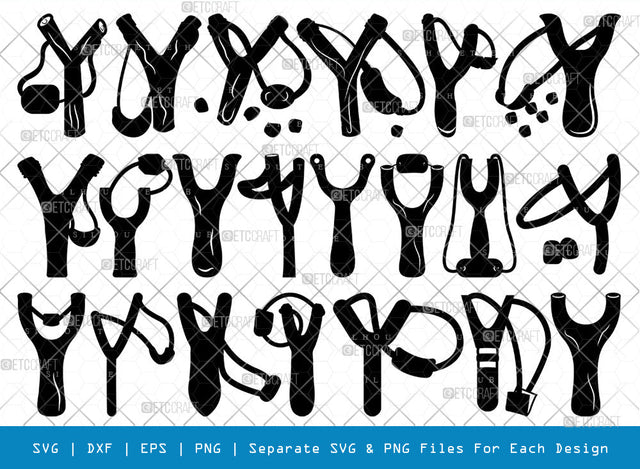Catapult Slingshot SVG, Slingshot Silhouette, Hand Catapult Svg, Hand Slingshot Svg, Target Svg, Slingshot Bundle SVG ETC Craft 
