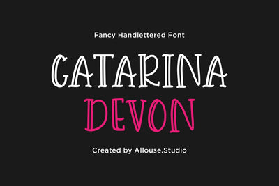 Catarina Devon - Fancy Handlettered Font Allouse.Studio 