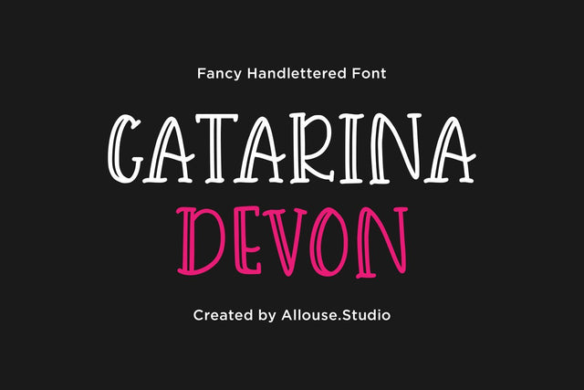 Catarina Devon - Fancy Handlettered Font Allouse.Studio 