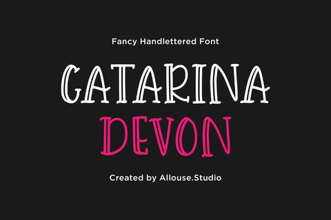 Catarina Devon - Fancy Handlettered Font Allouse.Studio 