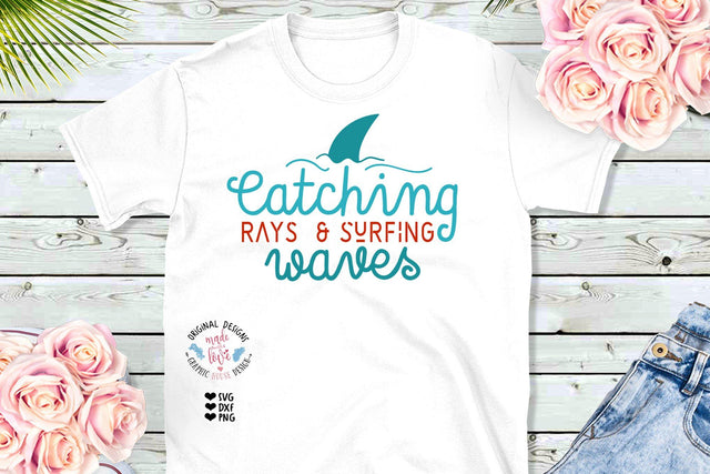 Catching Rays and Surfing Waves SVG Graphic House Design 