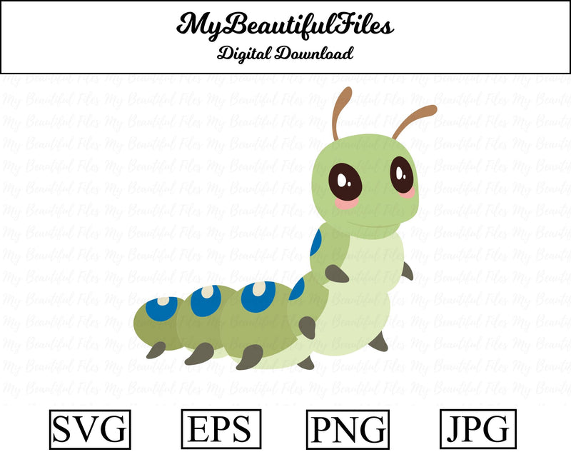 Caterpillar - Animal SVG MyBeautifulFiles 