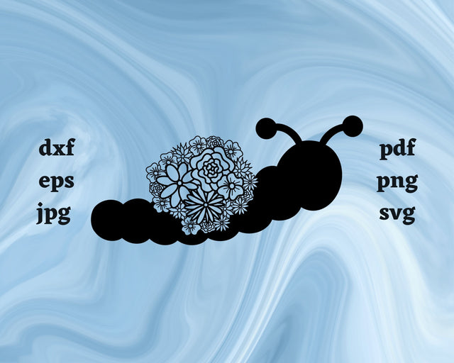 Caterpillar Mandala SVG Cut File SVG Northern Light SVG 