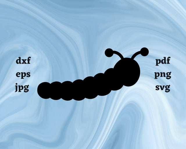 Caterpillar SVG Cut File SVG Northern Light SVG 