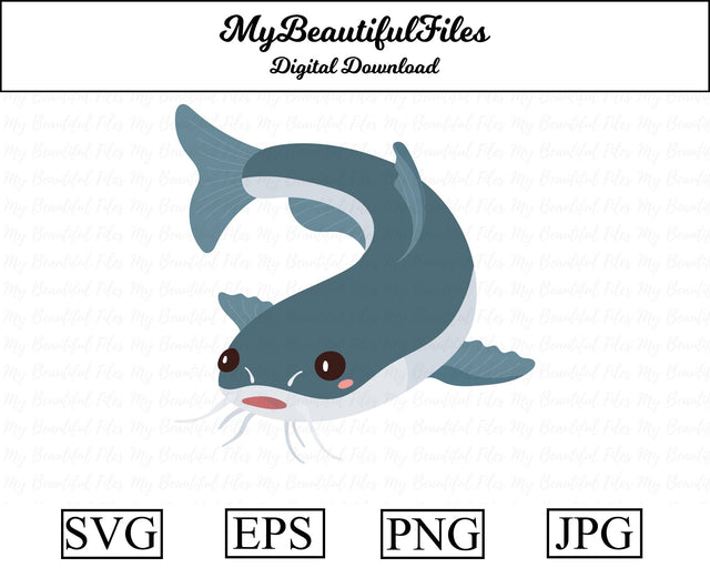 Catfish - Animal SVG MyBeautifulFiles 