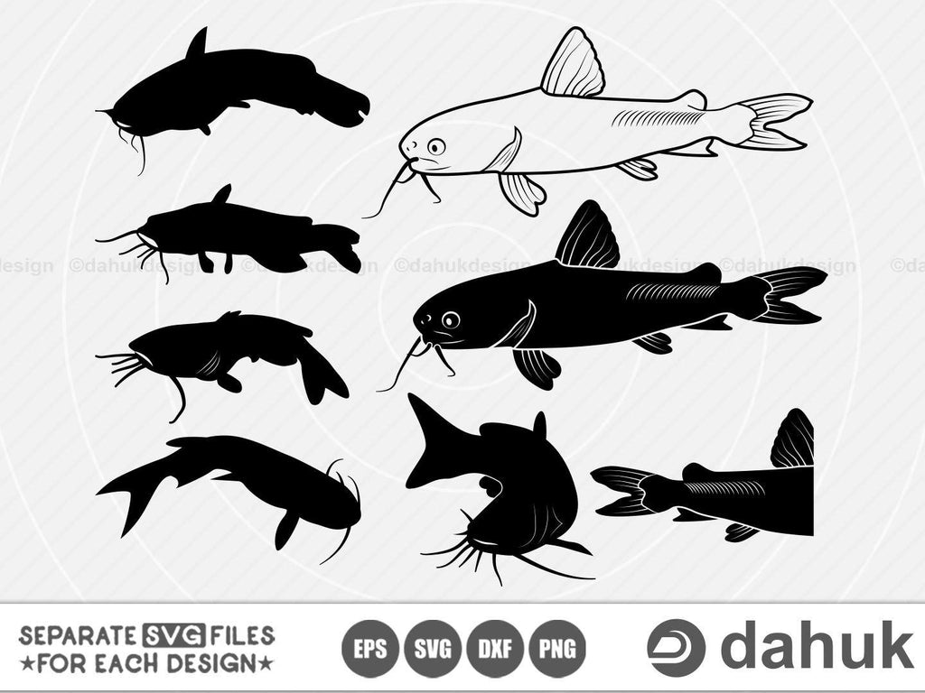 Catfish Silhouette Clip Art