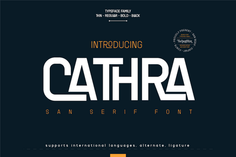 Cathra Font twinletter 