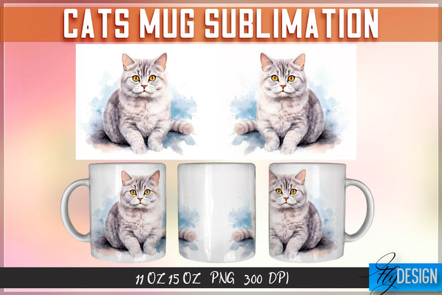 Cats 11 | 15 Oz Mug Sublimation Sublimation Fly Design 