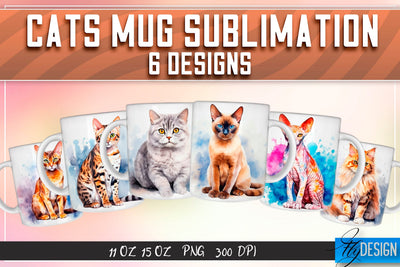 Cats 11 | 15 Oz Mug Sublimation Sublimation Fly Design 