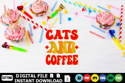 Cats And Coffee SVG Shahin alam 