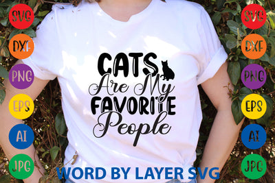 Cats Are My Favorite People, Cat SVG Design SVG Rafiqul20606 