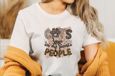 CATS ARE MY FAVORITE PEOPLE Sublimation SVGArt 