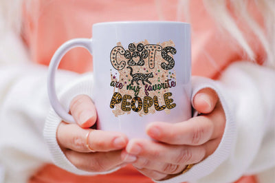 CATS ARE MY FAVORITE PEOPLE Sublimation SVGArt 
