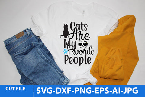 Cats Are My Favorite people SVG Cut File SVG BlackCatsMedia 