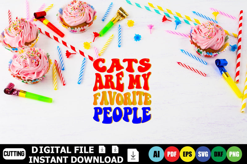 Cats Are My Favorite People SVG Shahin alam 