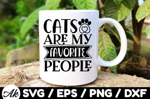 Cats are my favorite people svg SVG akazaddesign 