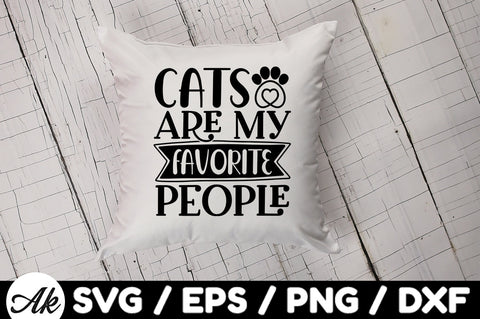 Cats are my favorite people svg SVG akazaddesign 