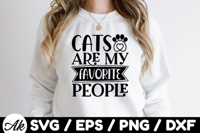 Cats are my favorite people svg SVG akazaddesign 