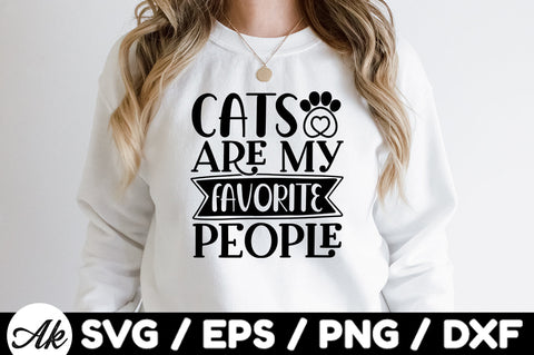 Cats are my favorite people svg SVG akazaddesign 
