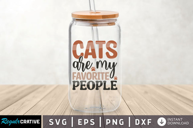 Cats are my favorite people SVG SVG Regulrcrative 
