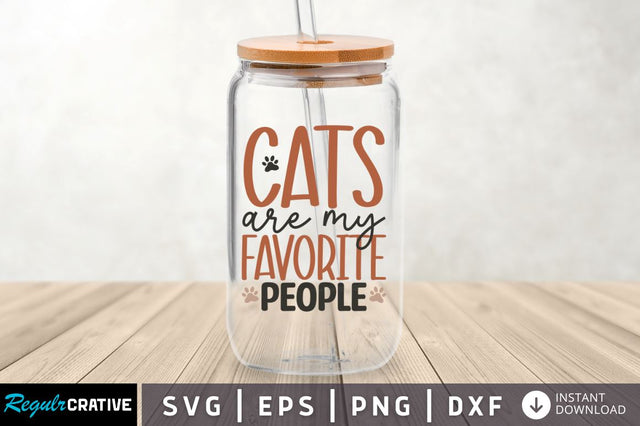 Cats are my favorite people SVG SVG Regulrcrative 