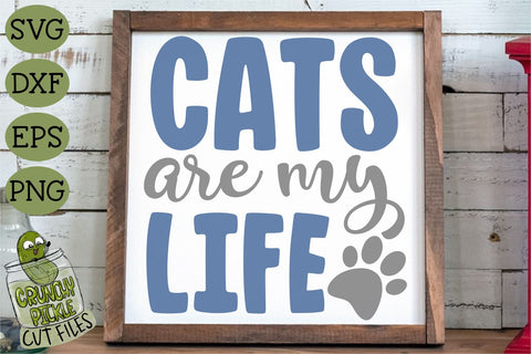 Cats Are My Life SVG File SVG Crunchy Pickle 