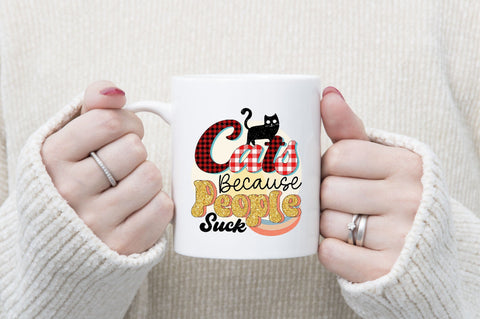 Cats Because People Suck Sublimation SVGArt 