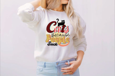 Cats Because People Suck Sublimation SVGArt 