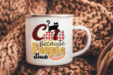 Cats Because People Suck Sublimation SVGArt 