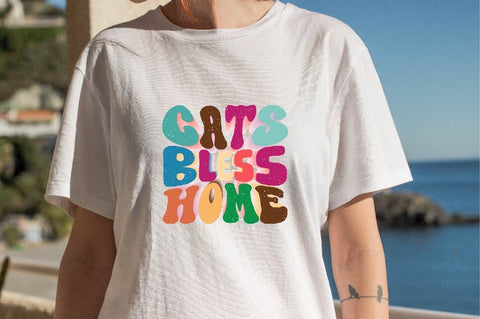 Cats Bless Home Sublimation SVGArt 