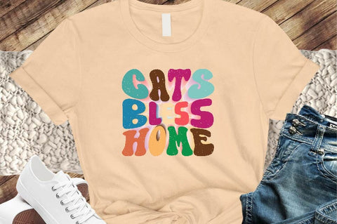 Cats Bless Home Sublimation SVGArt 