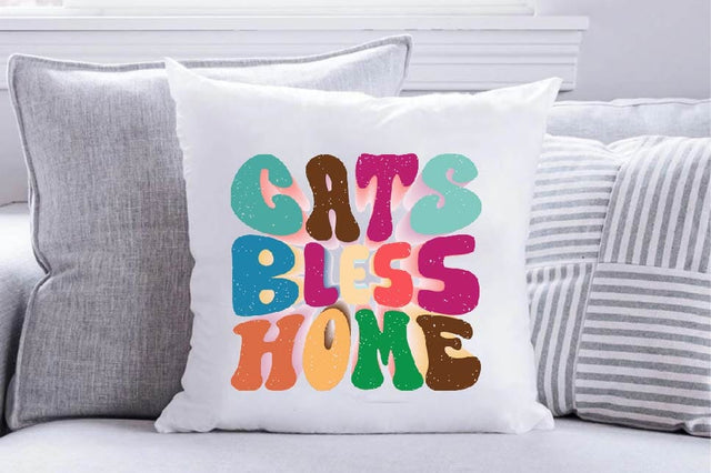 Cats Bless Home Sublimation SVGArt 
