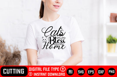 Cats Bless Home SVG CraftlabSvg29 
