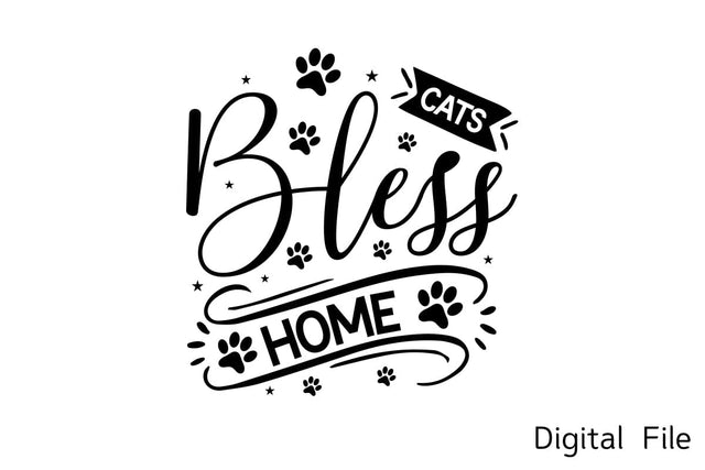 Cats Bless Home SVG SVG designmaster24 