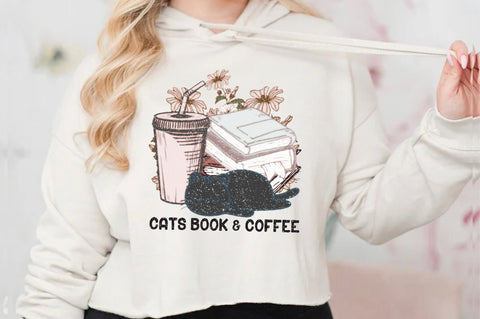 Cats Book & Coffee Sublimation Sublimation Jagonath Roy 