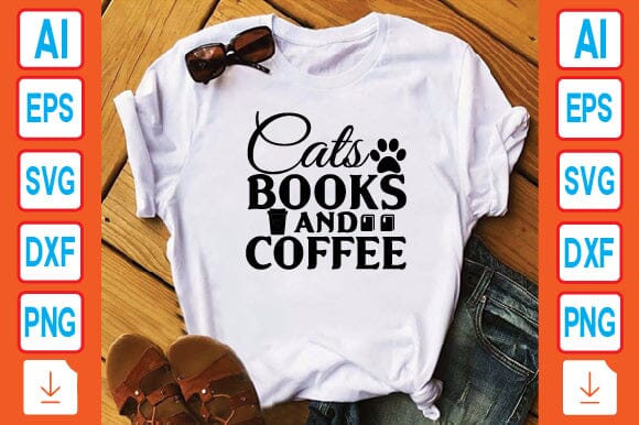Cats Books And Coffee SVG Craftlabsvg24 