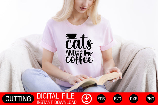 Cats Books And Coffee SVG CraftlabSvg29 