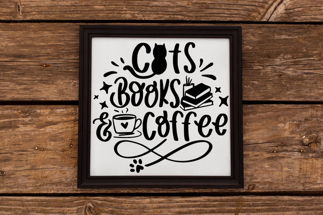 Cats Books And Coffee SVG SVG dapiyupi store 
