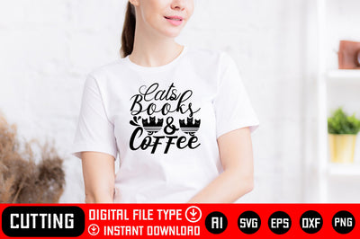 Cats Books & Coffee SVG CraftlabSvg29 
