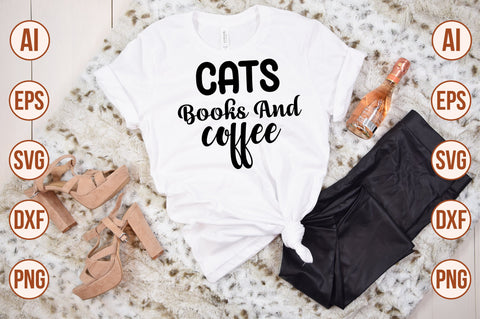 cats books & coffee SVG SVG nirmal108roy 