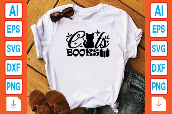 Cats Books SVG Craftlabsvg24 