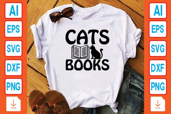 Cats Books SVG Craftlabsvg24 