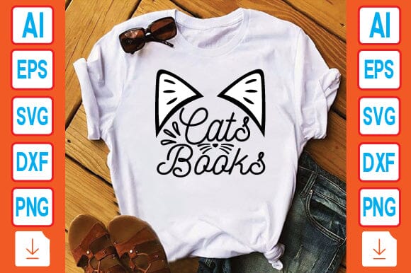 Cats Books SVG Craftlabsvg24 