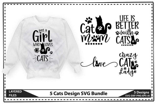 Cats Design SVG Bundle SVG shah alam 
