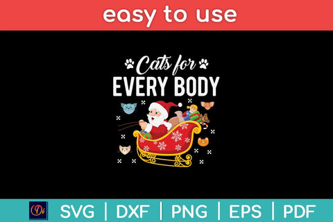 Cats For Everybody Ugly Christmas Cat Svg File SVG Helal 