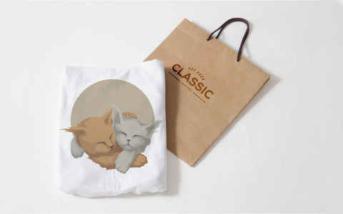 Cats Hugging Vintage SVG T-Shirt Design SVG naemmiah021 