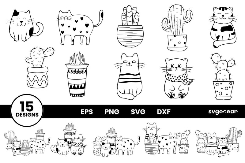 Cats SVG Bundle SVG SvgOcean 